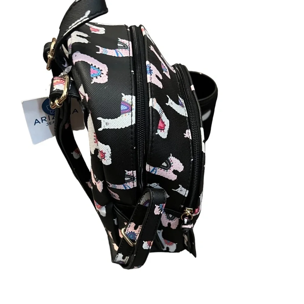 NWT Arizona Jeans &‎ CO Llama Mini Backpack | Black New